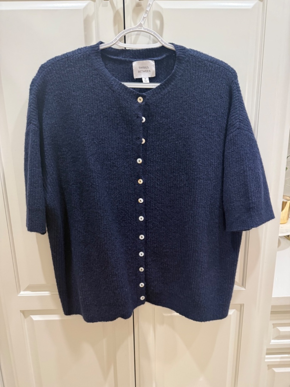 Things Between Short Sleeve Cardigan Top - Medium - Picture 3 of 4